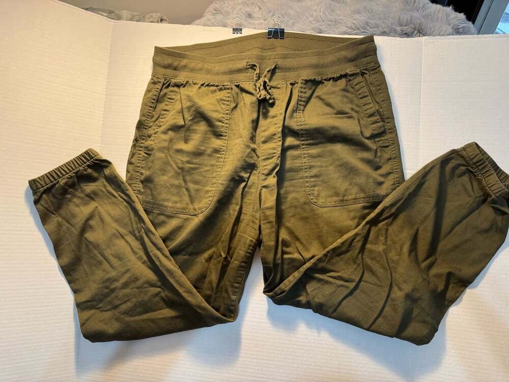 Gap Rib Jogger Size L Surplus Olive Green Pants